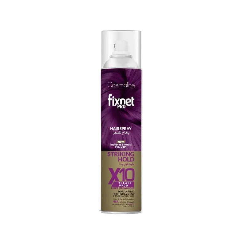 Cosmaline Fixnet Pro Hair Spray X10 Steady Updo 500ml