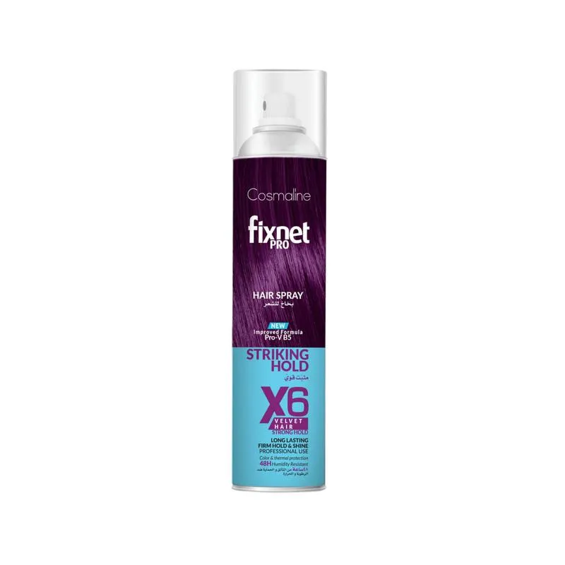 Cosmaline Fixnet Pro Hair Spray X6 Velvet Hair 500ml