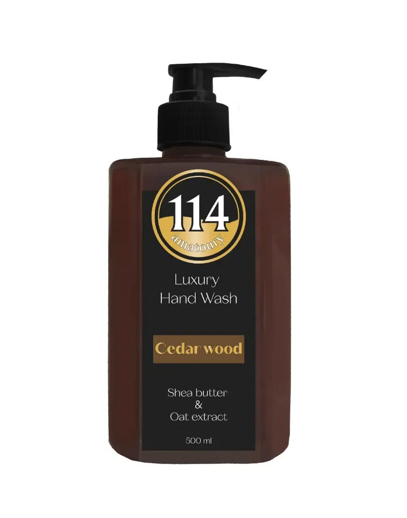 114 Amatoury Luxury Hand Wash Cedar Wood 500ml