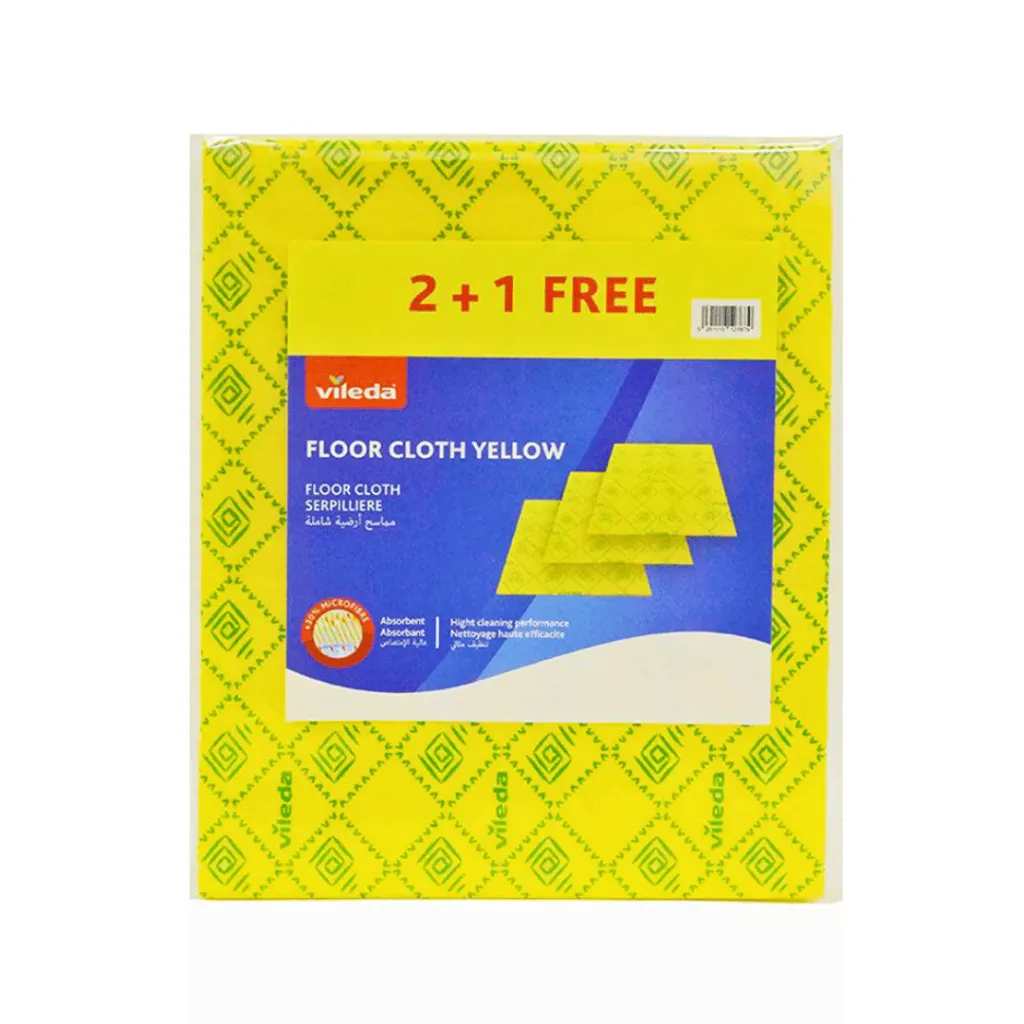 Vileda Floor Cloth Serpilliere Yellow 2+1 free