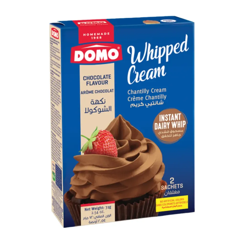 Domo Whipped Cream Chantilly Cream Chocolate  Flavour 72g
