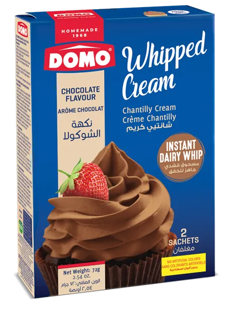 Domo Whipped Cream Chantilly Cream Chocolate  Flavour 72g