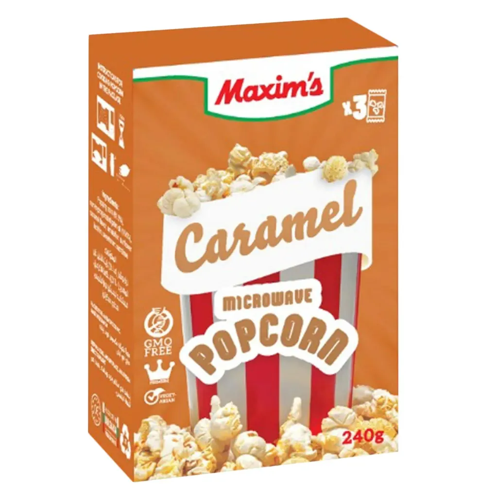 Maxim's Microwave Popcorn Caramel 240g