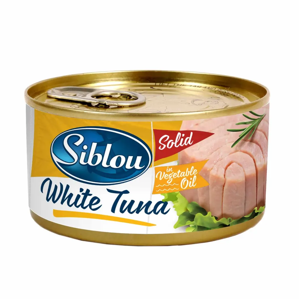 Siblou White Tuna Solid In Vegetable Oil 185g