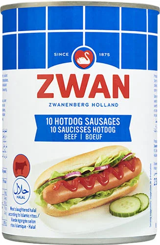 Zwan Hotdog Sausages Chicken & Beef 400g