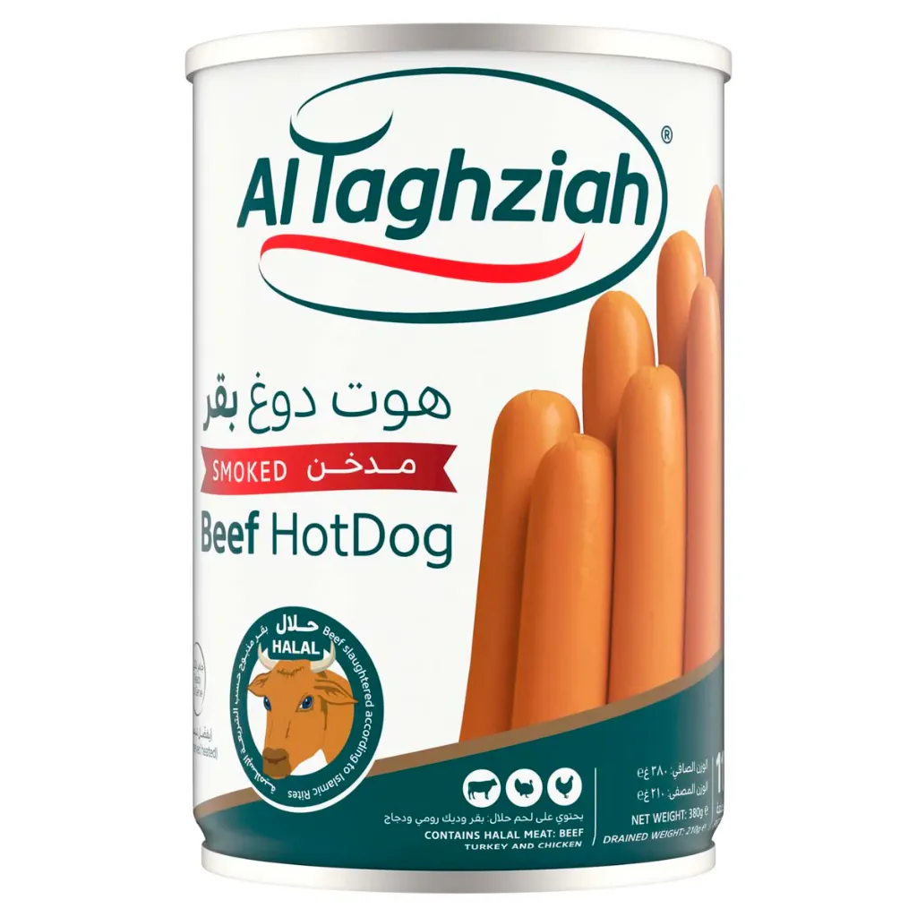 Al Taghziah Smoked Beef Hotdog 380g
