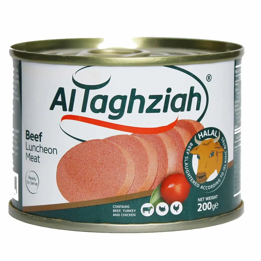 Al Taghziah Beef Luncheon Meat Round 200g