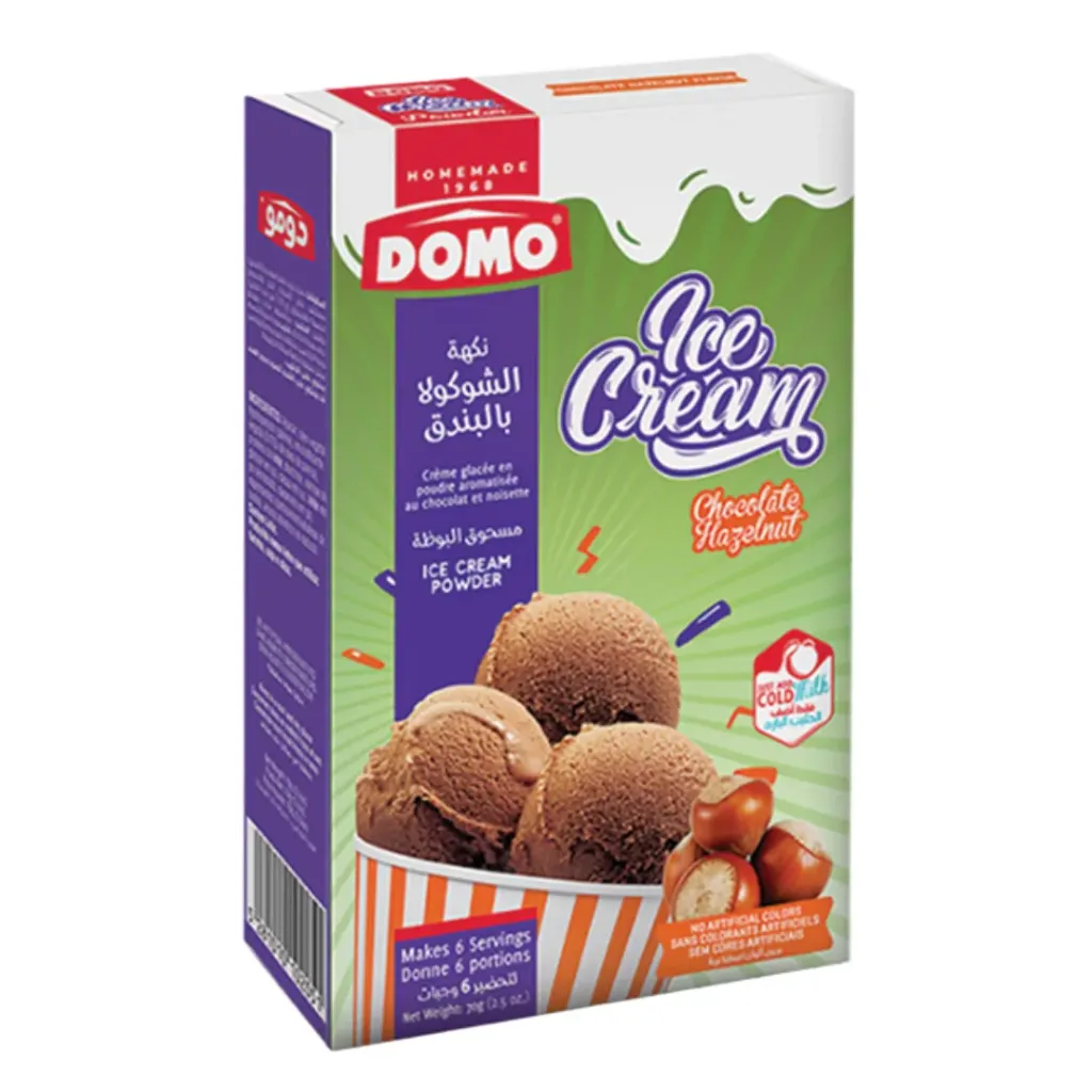 Domo Ice Cream Powder Chocolate Hazelnut 70g