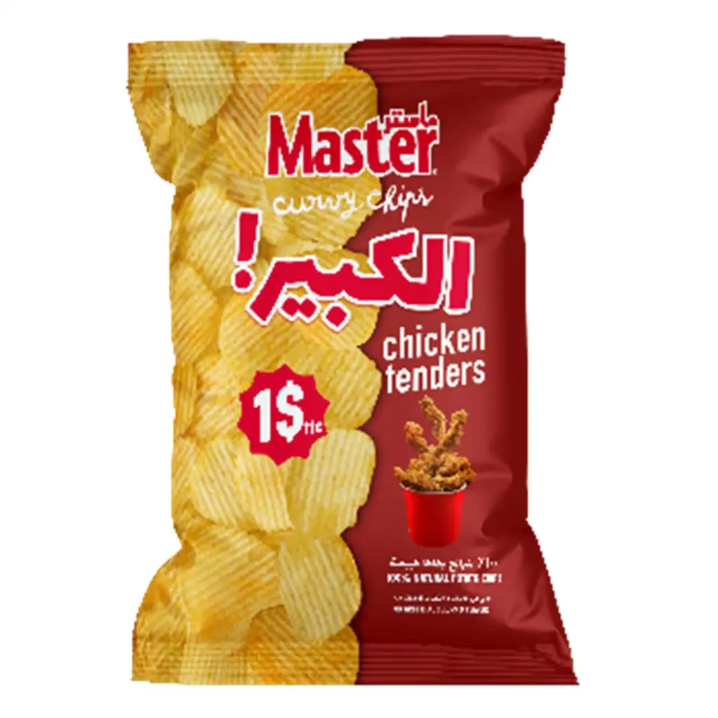 Master Chicken Tenders Curvy Chips 165g
