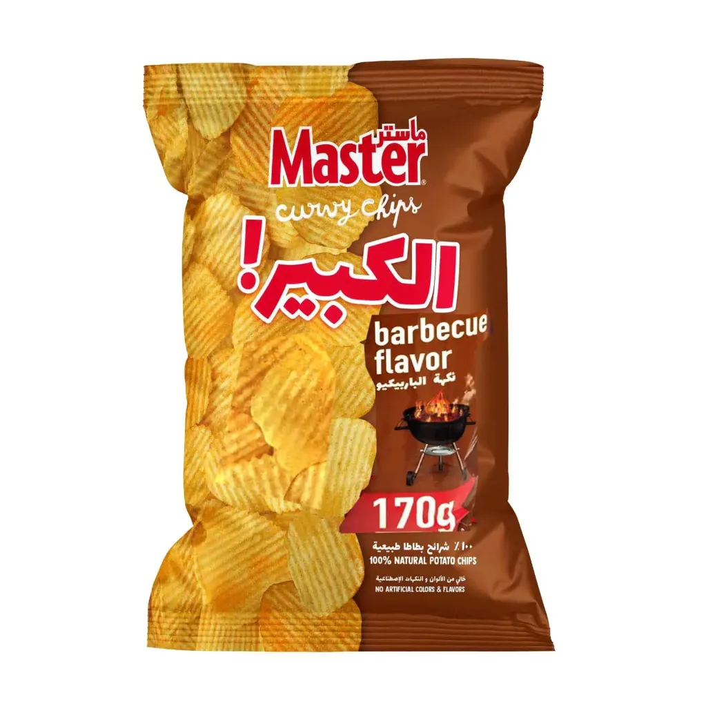 Master Barbecue Curvy Chips 165g