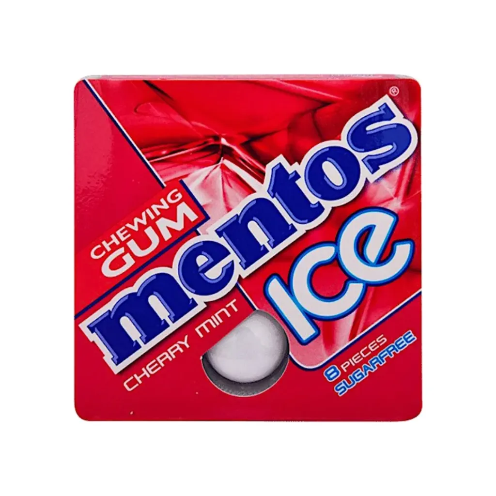 Mentos ICE Chewing Gum Cherry Mint 8pcs 11.44g