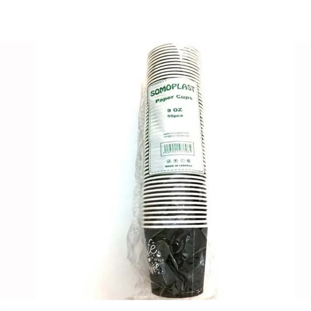 Somoplast Paper Cups 9 oz 50pcs