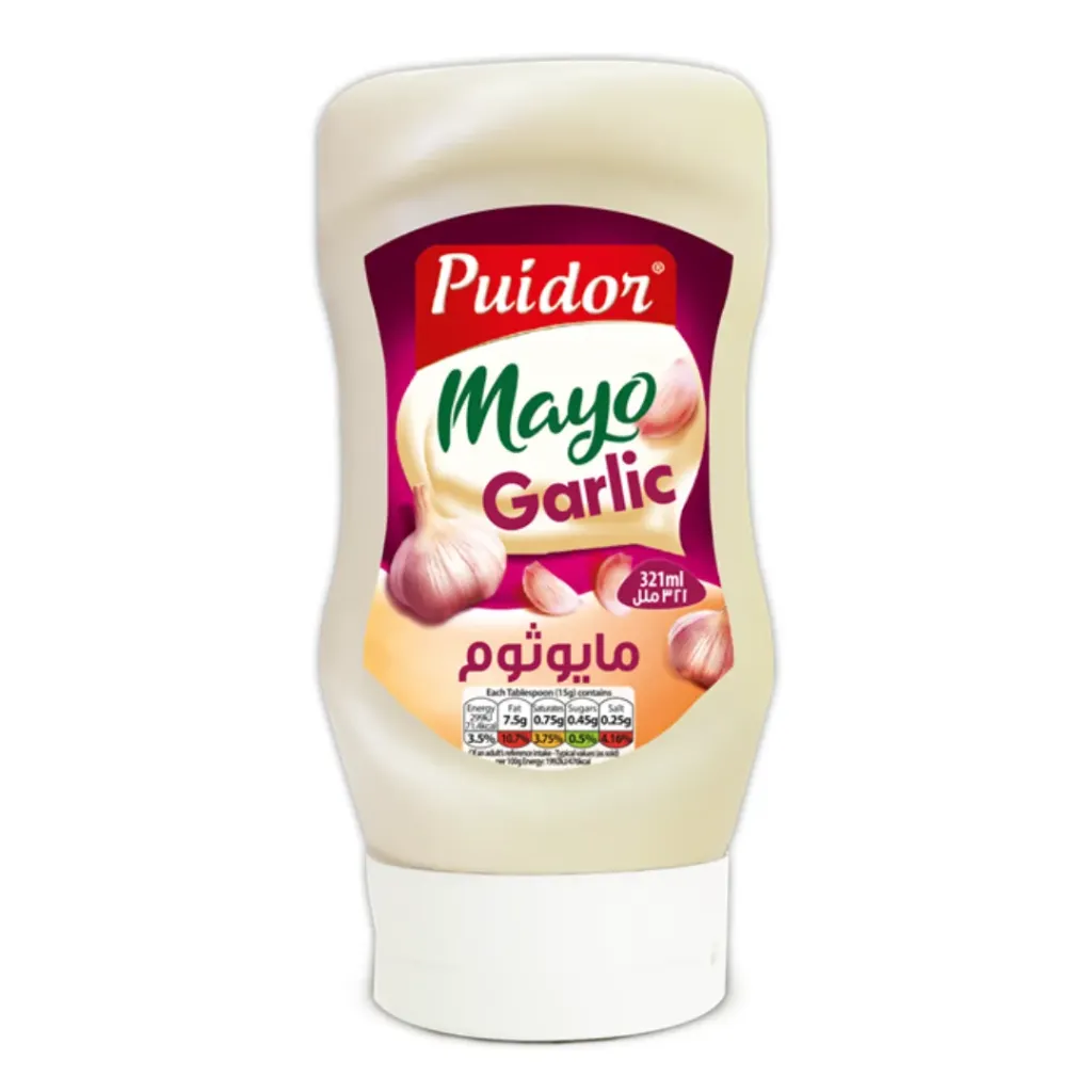 Puidor Mayo Garlic Sauce Plastic 321ml