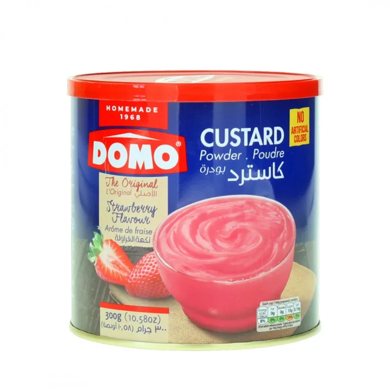 Domo Custard Powder Strawberry Flavour 300g