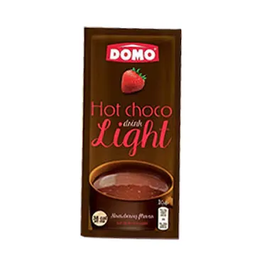 Domo Hot Choco Drink Light Strawberry Flavor 10g