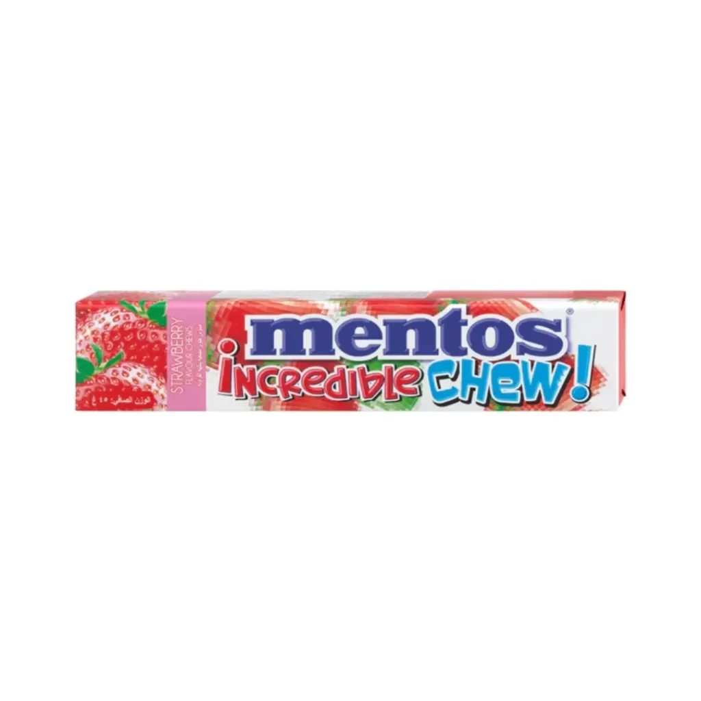Mentos Incredible Chew! Strawberry 24.5g