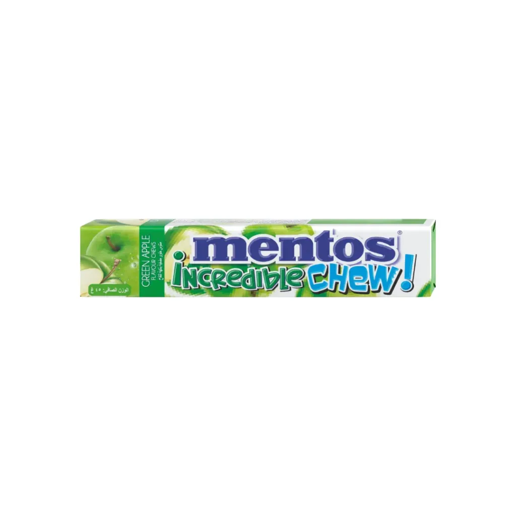 Mentos Incredible Chew! Green Apple 45g