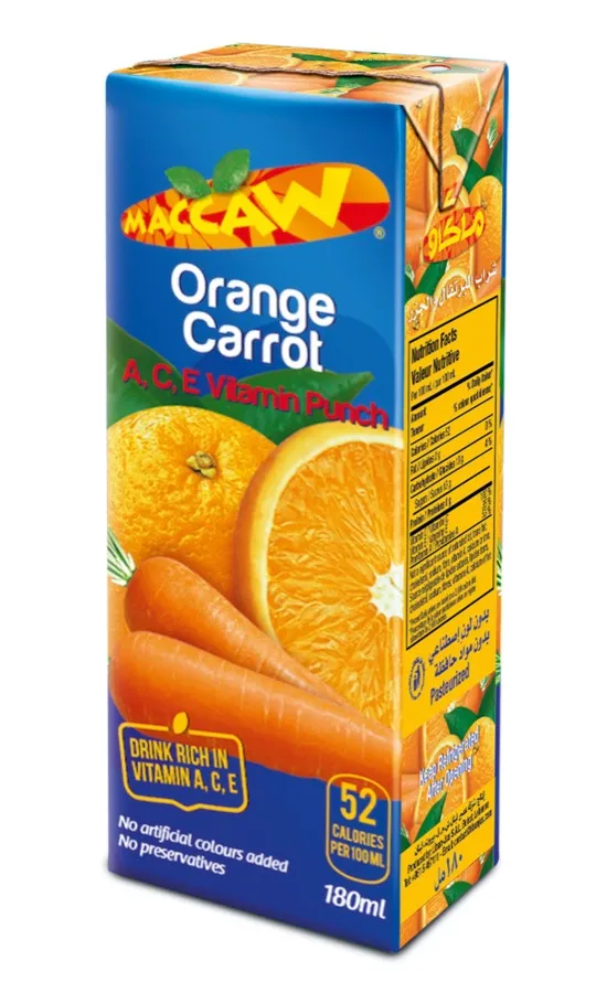 Maccaw Orange Carrot Juice 180ml