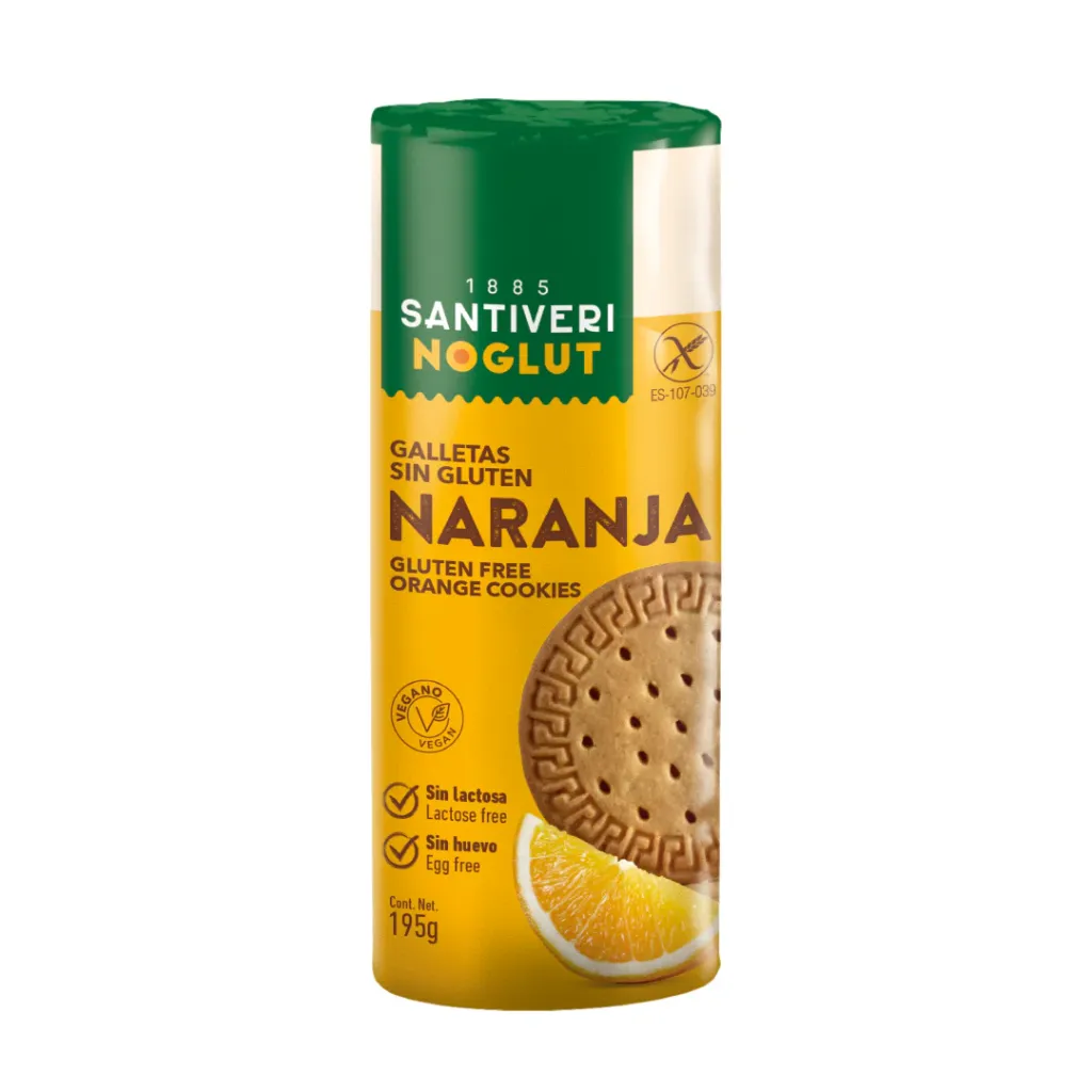 Santiveri Noglut Naranja Orange Cookies 195g