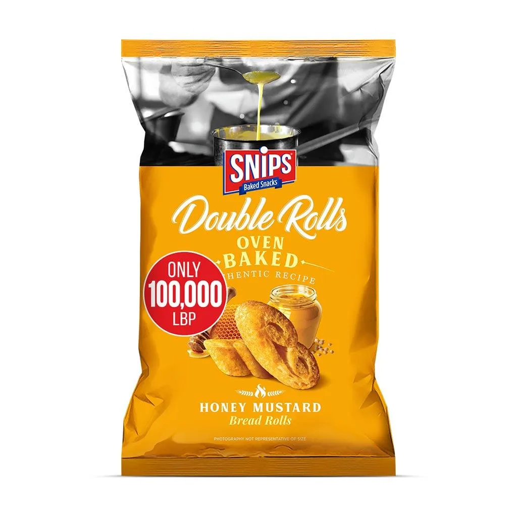 Snips Double Rolls Honey Mustard 180g
