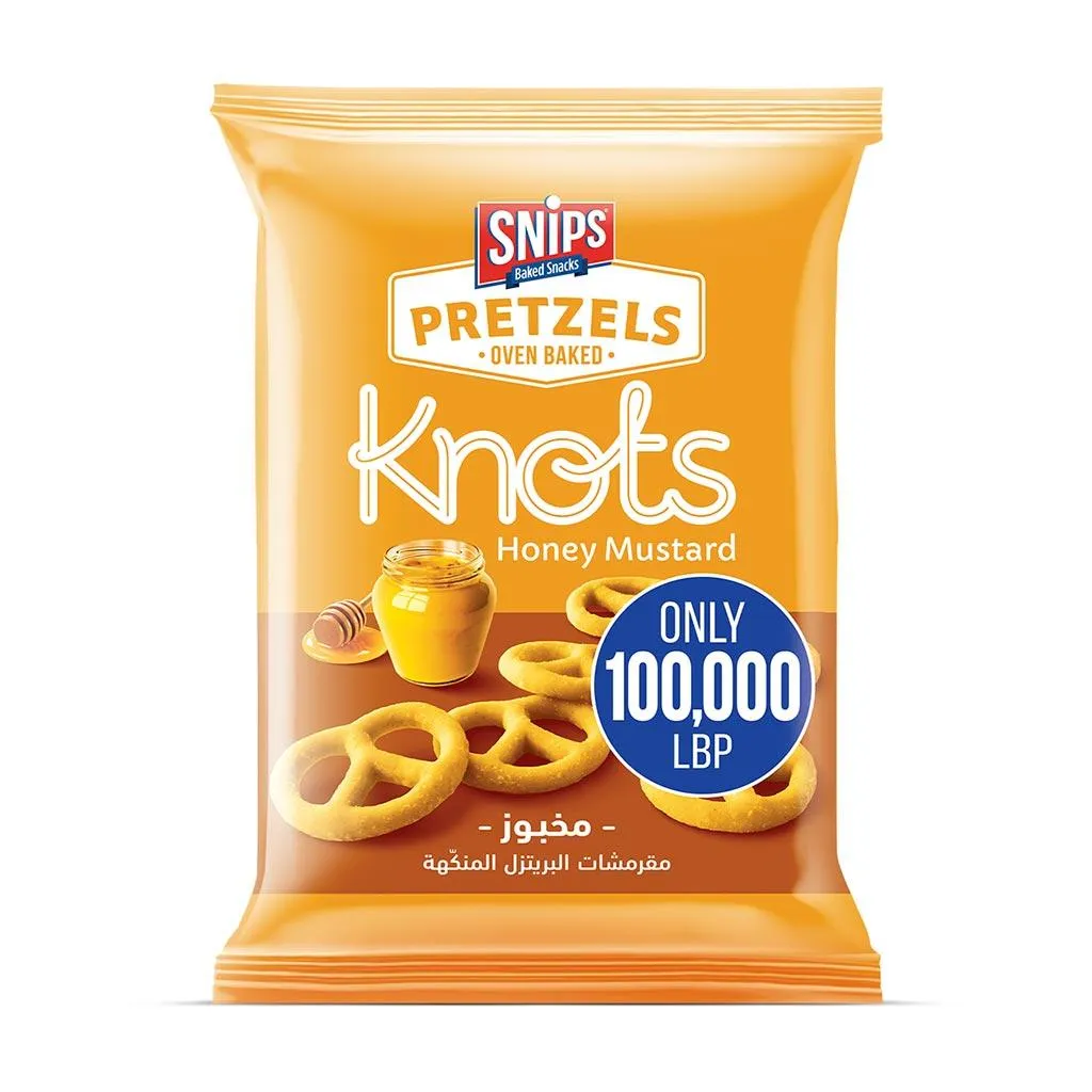 Snips Pretzels Knots Honey Mustard 225g
