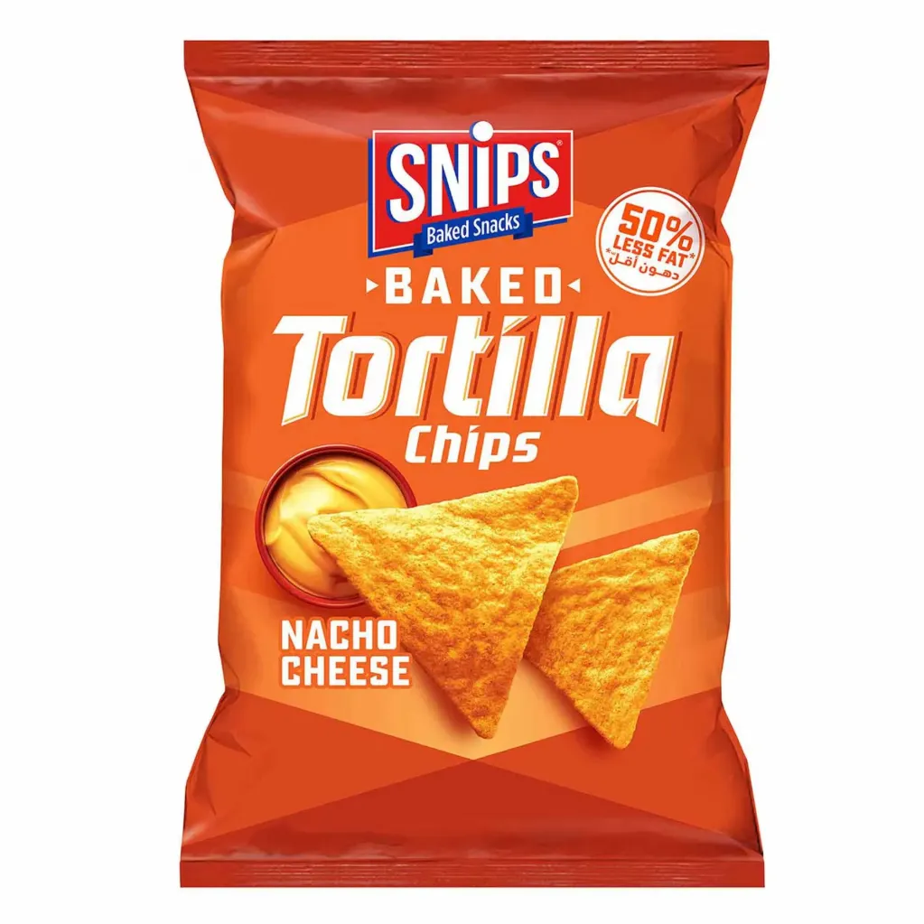 Snips Baked Snacks Tortilla Chips Nacho Cheese 230g