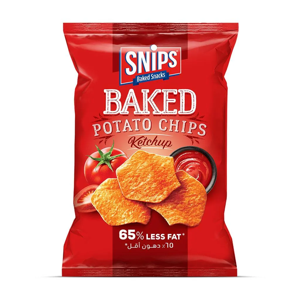 Snips Baked Potato Chips Ketchup 165g