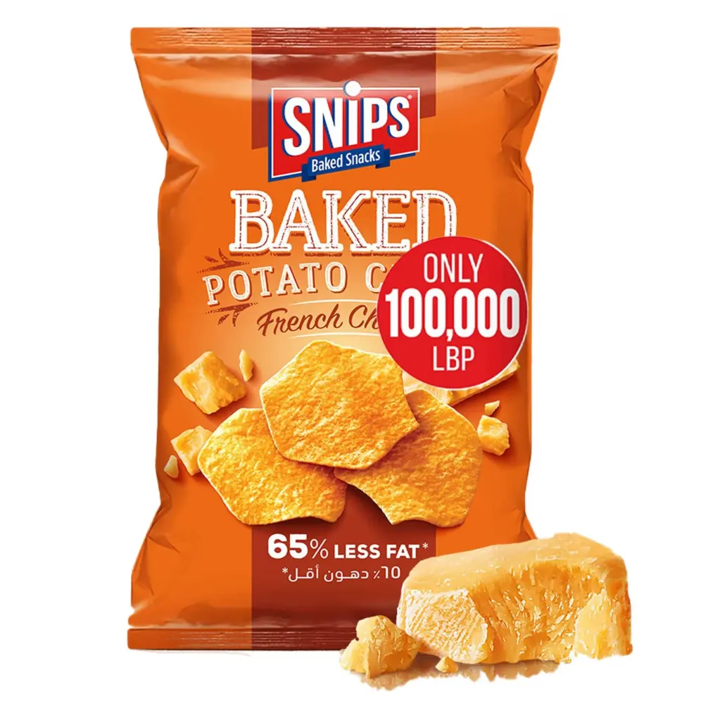 Snips Baked Potato Chips French Cheese 165g