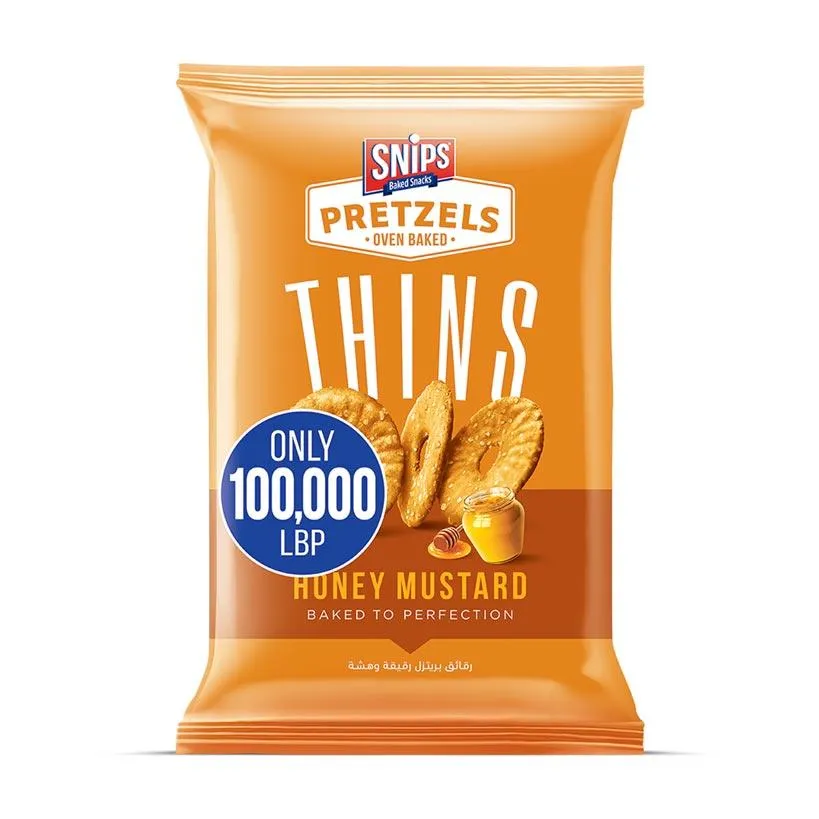 Snips Pretzels Baked Thins Honey Mustard 170g