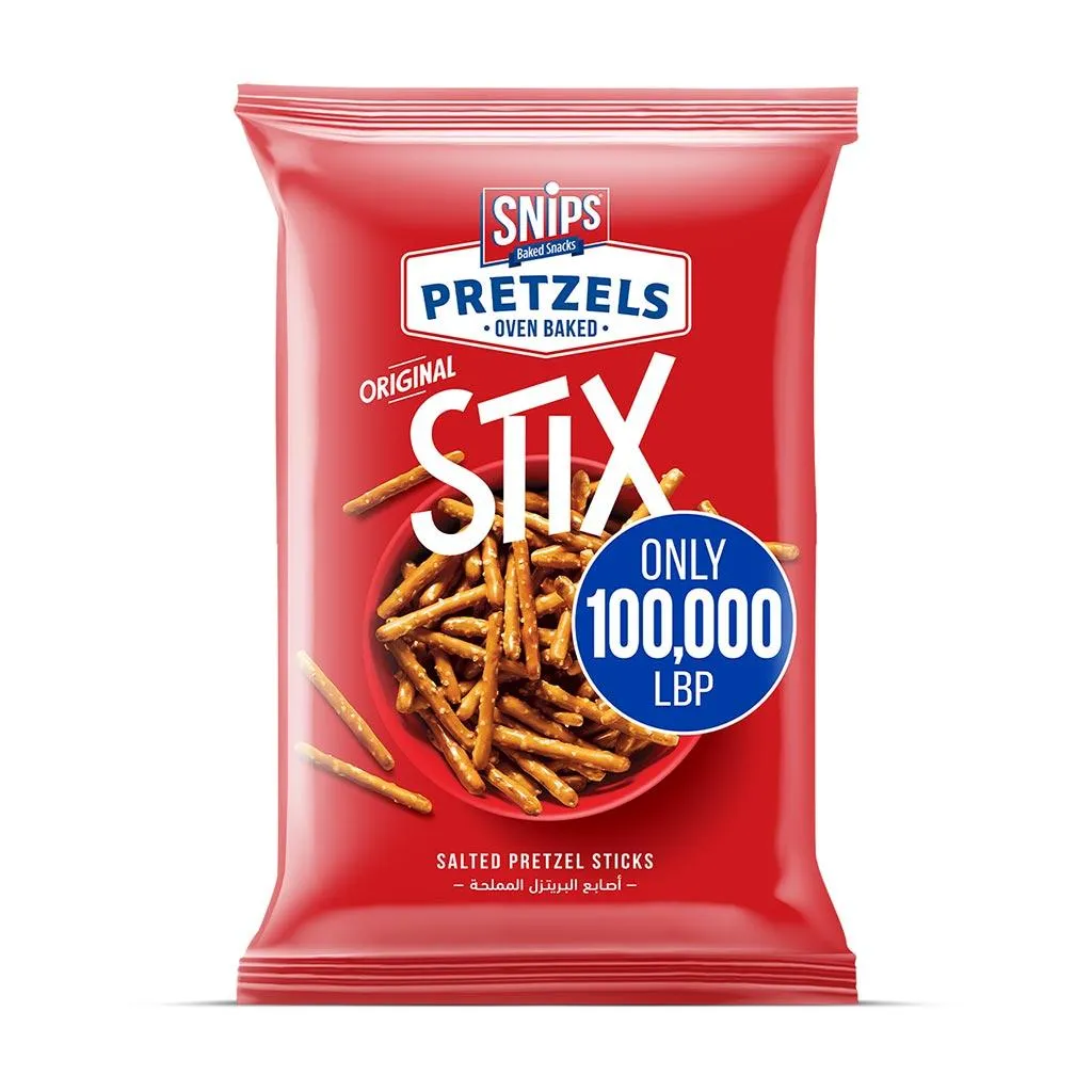 Snips Pretzels Original Stix Salted 285g