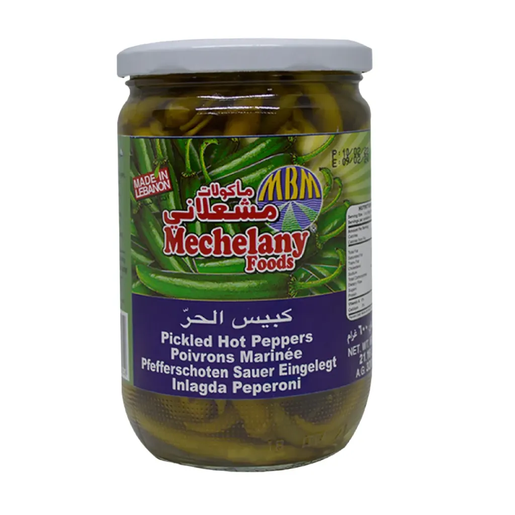 Mechelany Foods Pickled Hot Peppers 600g