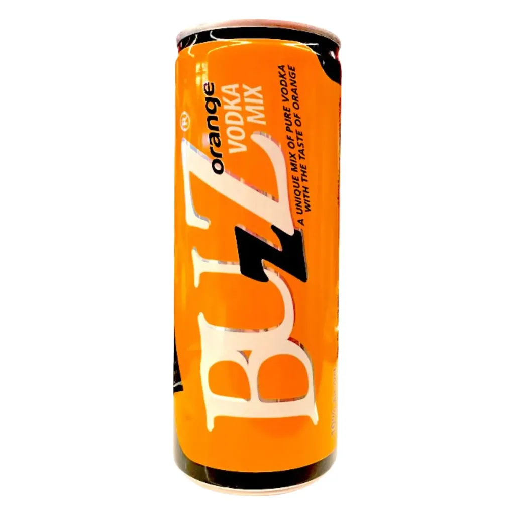 Buzz Orange Vodka Mix 10% Can 250ml