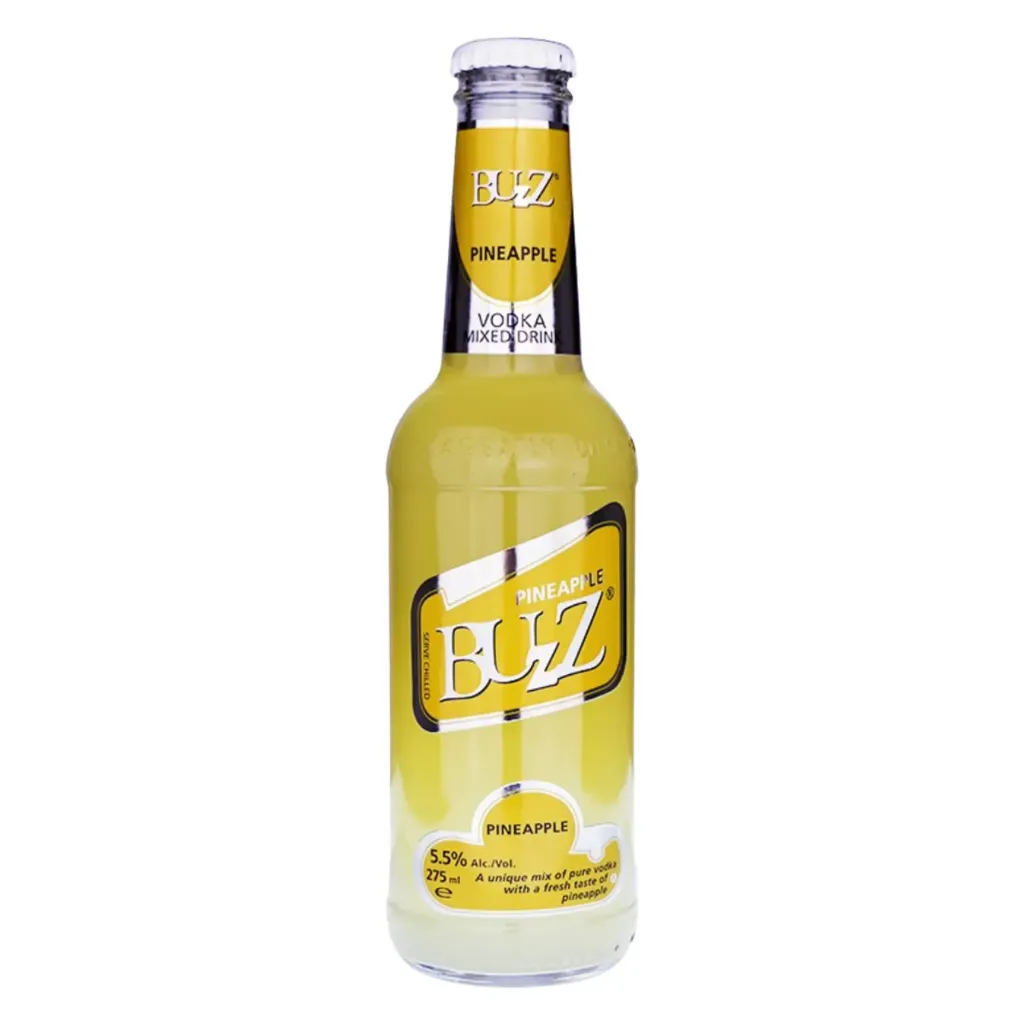 Buzz Vodka Mixed Drink Pineapple 5.5% 275ml
