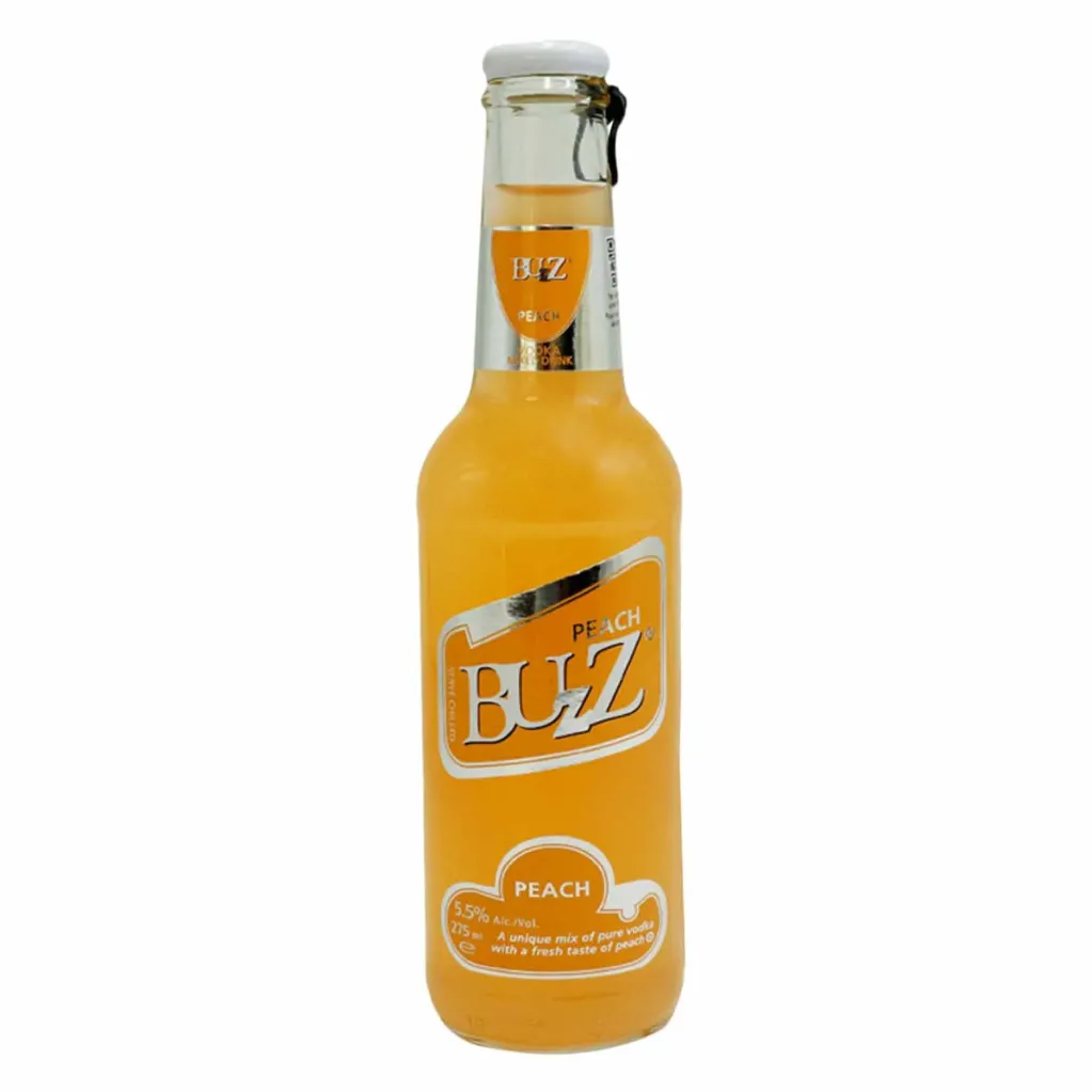 Buzz Vodka Mixed Drink Peach 5.5% 275ml