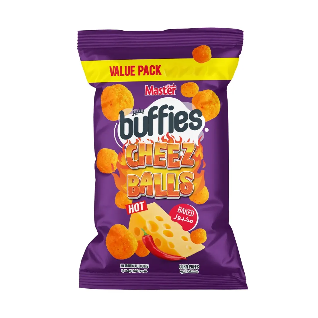 Master Baked Buffies Hot Cheese Balls 140g