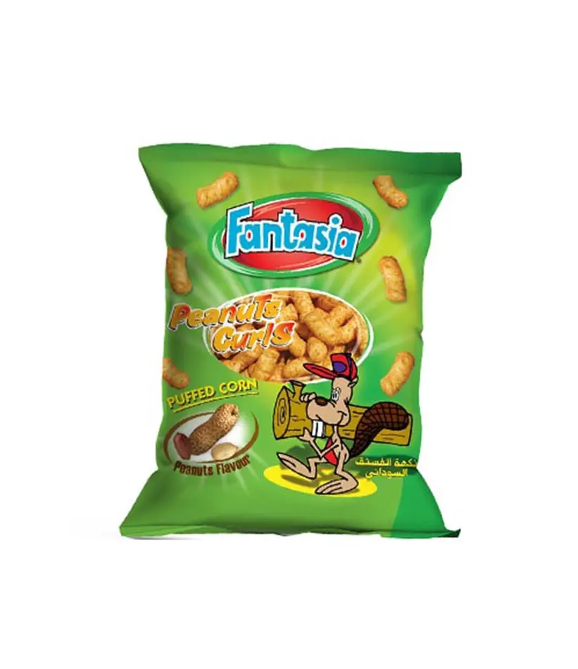Fantasia Peanuts Curls Puffed Corn 80g