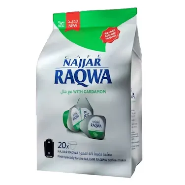 Najjar Raqwa Single Classic With Cardamom 20 pcs