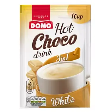 Domo Hot Choco Drink 3in1 White 28g