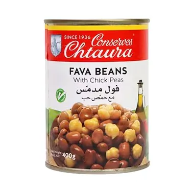 Conserves Chtaura Fava Beans With Chickpeas 400g