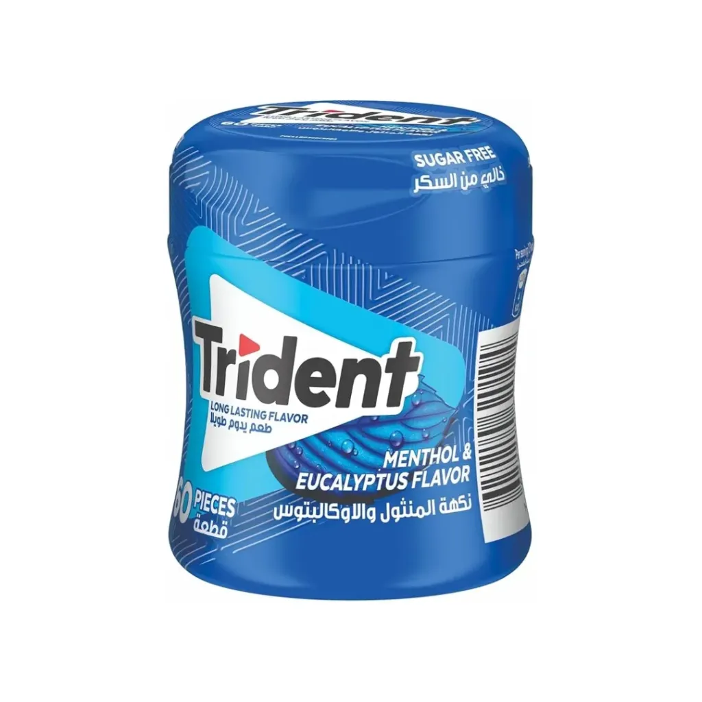 Trident Menthol & Eucalyptus Flavor 60pcs 84g