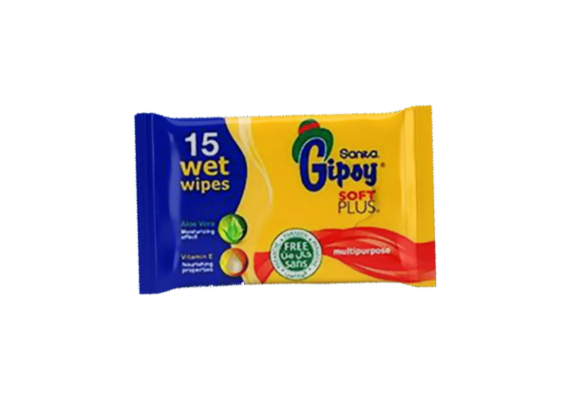 Sanita Gipoy Soft Plus Multipurpose Pocket Wet Wipes 15 Wipes