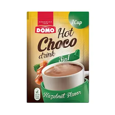 Domo Hot Choco Drink 3in1 Hazelnut Flavor 30g