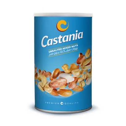 Castania Unsalted Mixed Nuts Can 400g