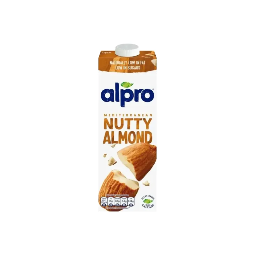 Alpro Mediterranean Nutty Almond Low In Fat Low in Sugar Milk 1L