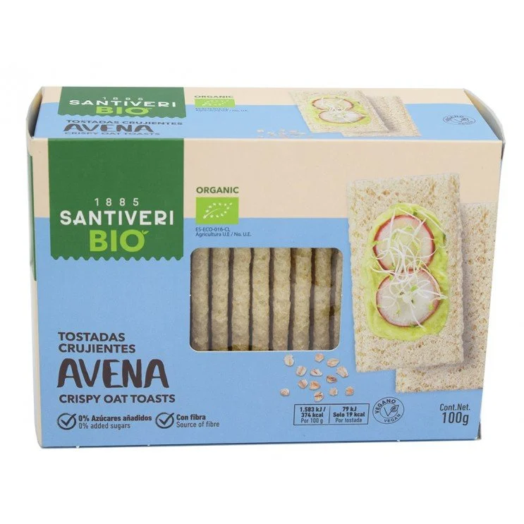 Santiveri Bio Avena Crispy Oat Toasts 100g