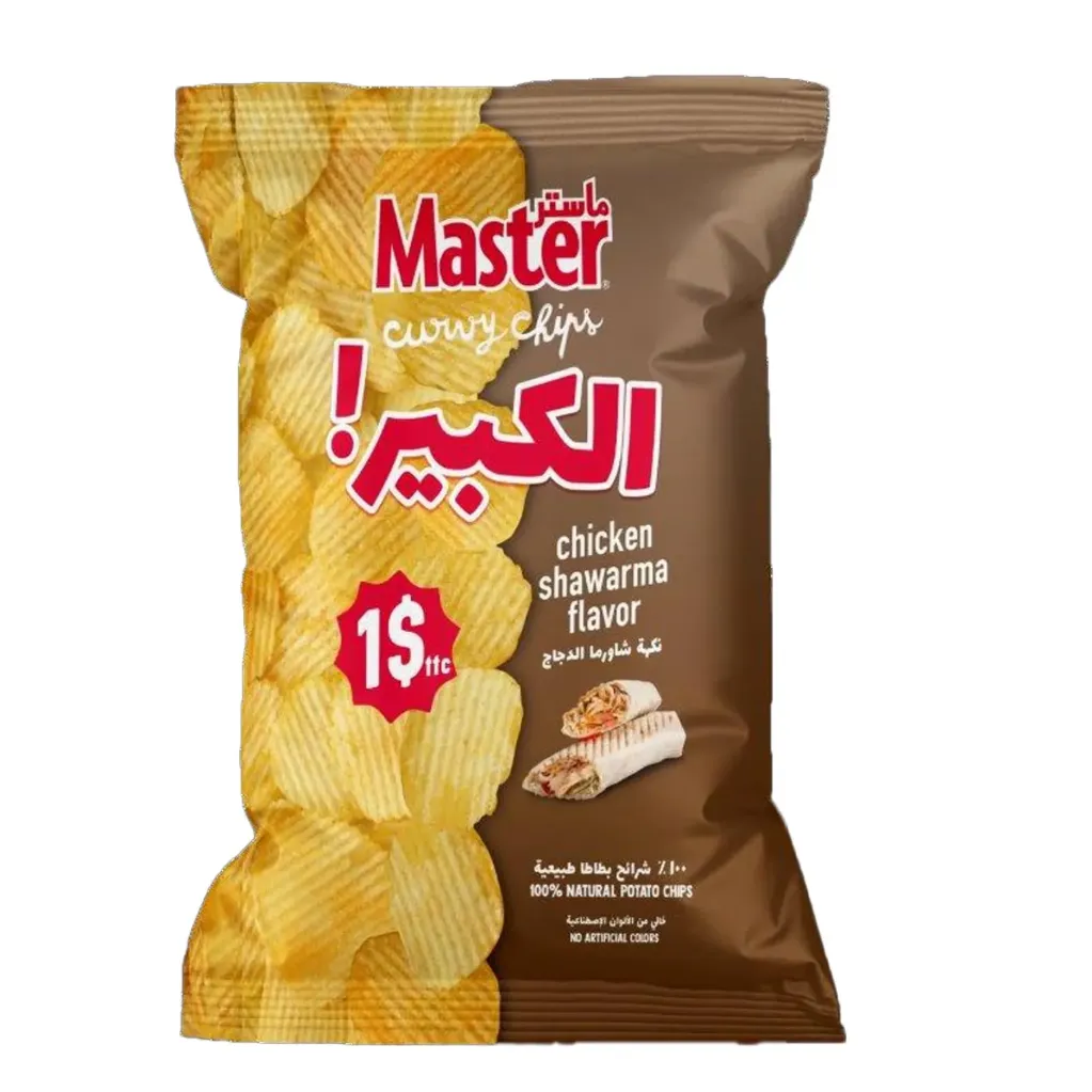 Master Curvy Chips Chicken Shawarma Flavor 165g