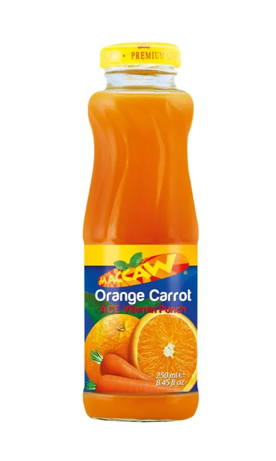 Maccaw Orange Carrot Juice Glass 250ml