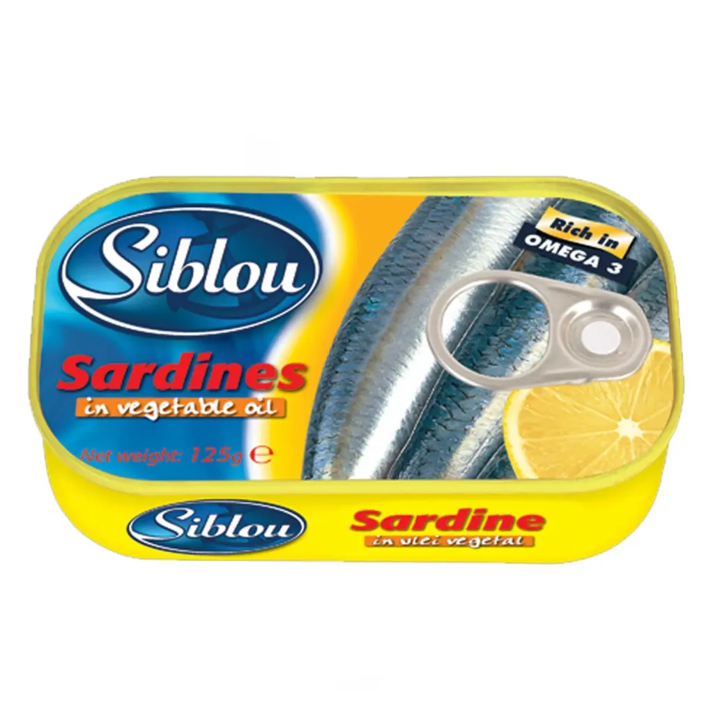 Siblou Sardines In Vegetable Oil 125g