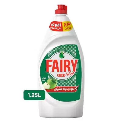 Fairy Plus Dishwashing Liquid Fruity Green 1250ml