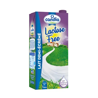 Candia Lait Demi-Ecreme Lactose Free 1L